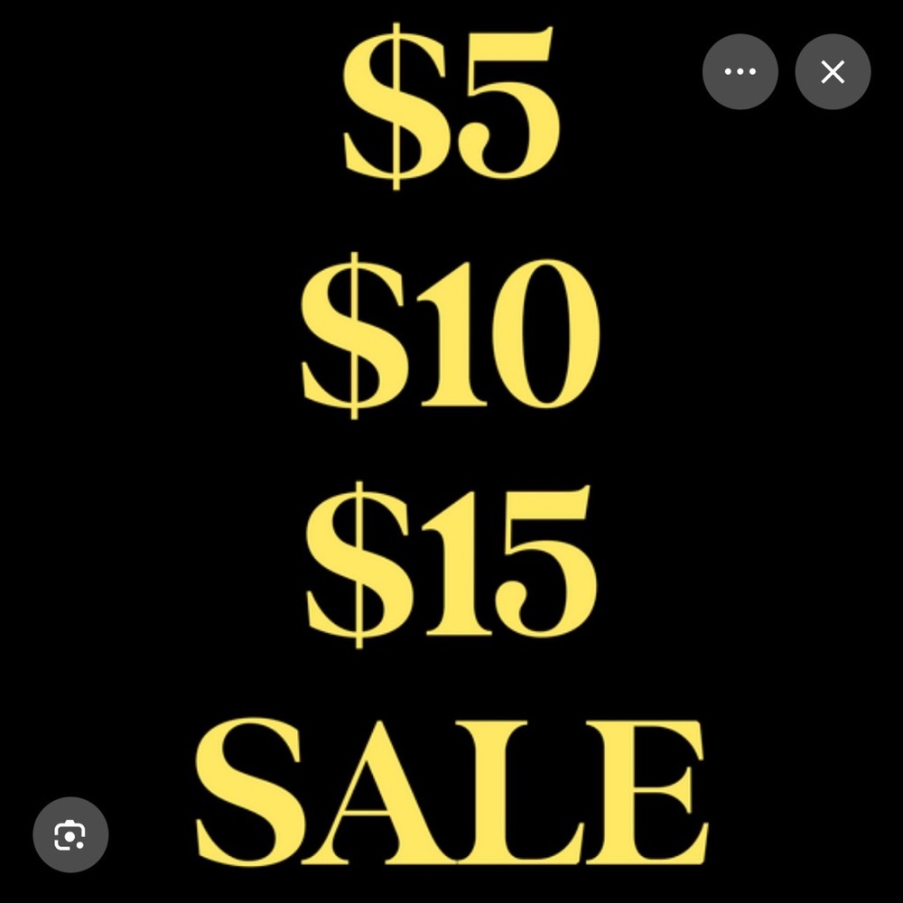 $5-15 Live Show Listing As Is Starts
